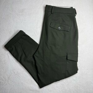 8 by Yoox Trousers Green Cargo Pockets Cotton Pants Made In Italy Men’s Size 52